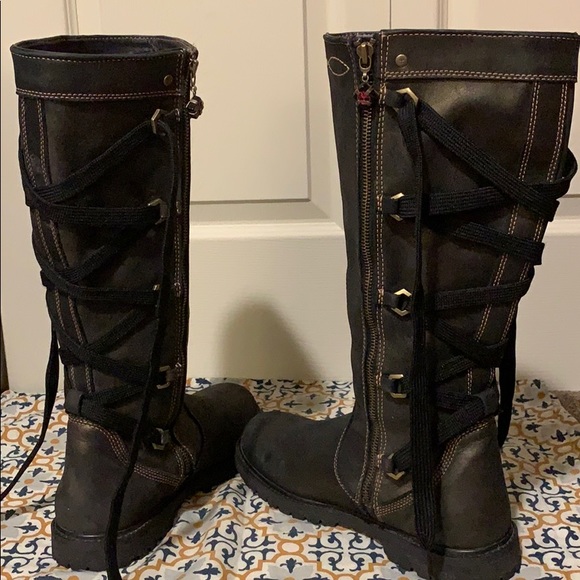 ladies leather timberland boots